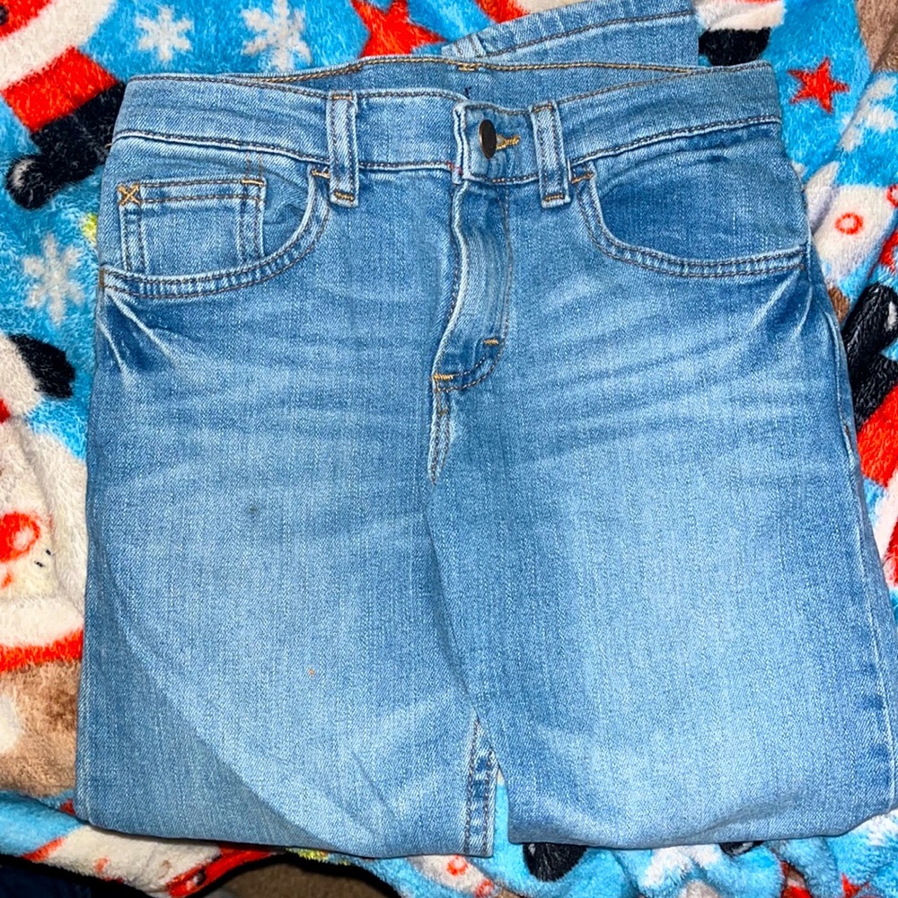 Wrangler boys size 8 regular denim jeans. Gently worn.